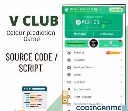 More information about "VClub Colour Prediction App - Like Gambling scripts"