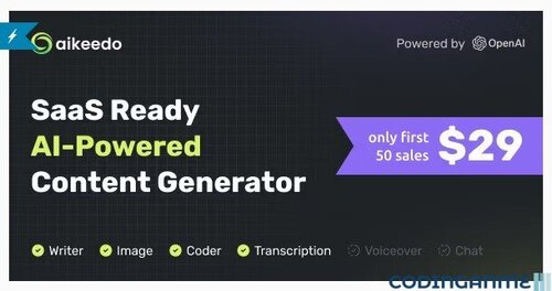 More information about "Aikeedo - AI Powered Content Platform - SaaS Ready"