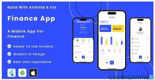 More information about "Finance App - Flutter Mobile App Template"