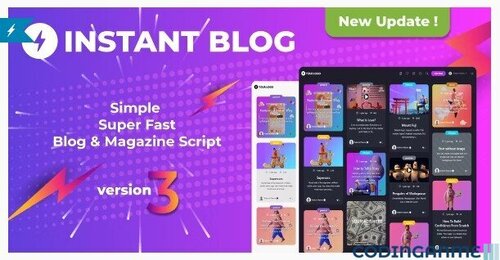 More information about "Instant Blog - Fast & Simple Blog Php Script"