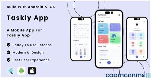 More information about "Taskly App - Flutter Mobile App Template"
