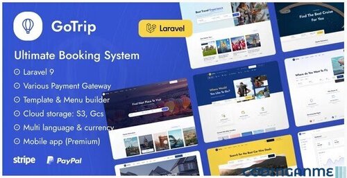 More information about "GoTrip - Laravel Booking System"