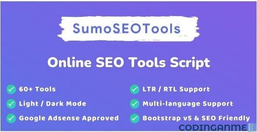 More information about "SumoSEOTools - Online SEO Tools Script"