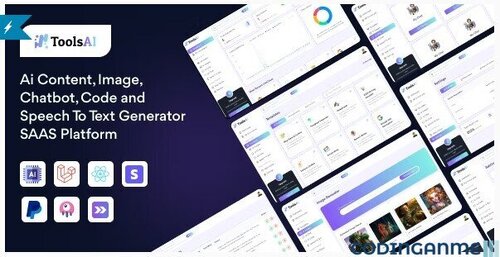 More information about "ToolsAi - Ai Content, Image, Chatbot, Code and Speech To Text Generator SAAS Platform"