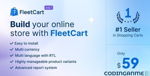 More information about "FleetCart - Laravel Ecommerce System"