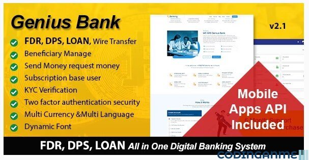 Genius Bank - All in One Digital Banking System