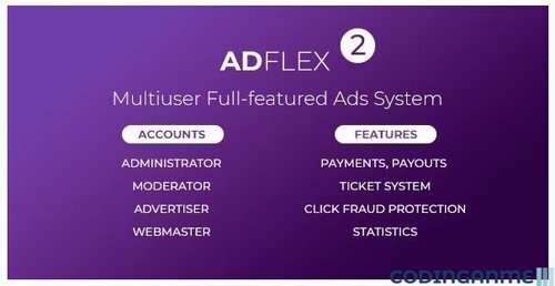 More information about "AdFlex - Multi User Full-featured Ads System"