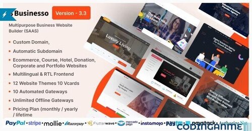 More information about "Businesso - Multipurpose Website Builder SAAS (Multitenancy)"
