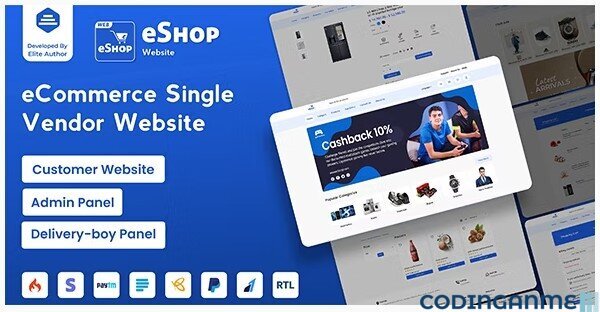 eShop Web - eCommerce Single Vendor Website | eCommerce Store Website