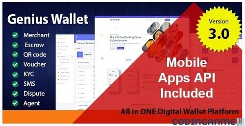 More information about "Genius Wallet - Advanced Wallet CMS with Payment Gateway API"