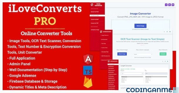 iLoveConverts PRO - Online Converter Tools Full Production Ready App with Admin Panel