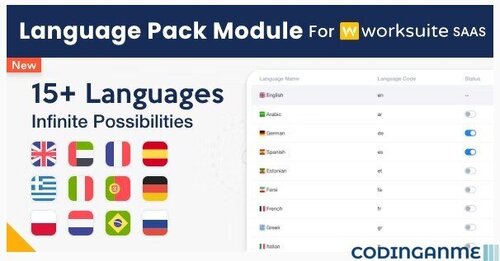 More information about "Language Pack Module for Worksuite SAAS"