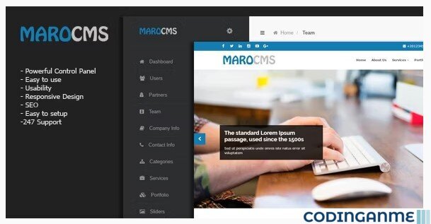 MaroCMS - Business CMS