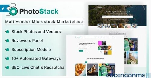 More information about "PhotoStack - Multivendor Microstock Marketplace"