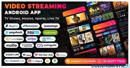 More information about "Video Streaming Android App (TV Shows, Movies, Sports, Videos Streaming, Live TV)"