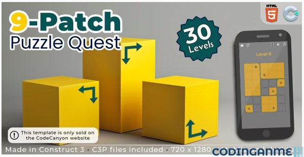 9-Patch Puzzle Quest - HTML5 Puzzle game