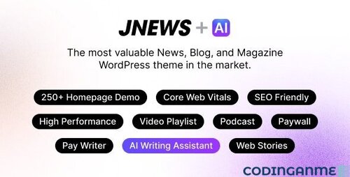 More information about "JNews - WordPress Newspaper Magazine Blog AMP Theme"