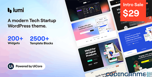 More information about "Lumi - Tech Startup WordPress Theme"