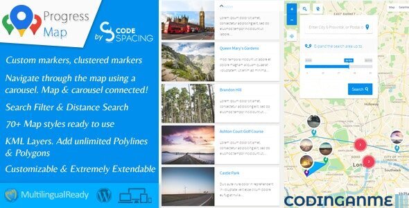 Progress Map Wordpress Plugin