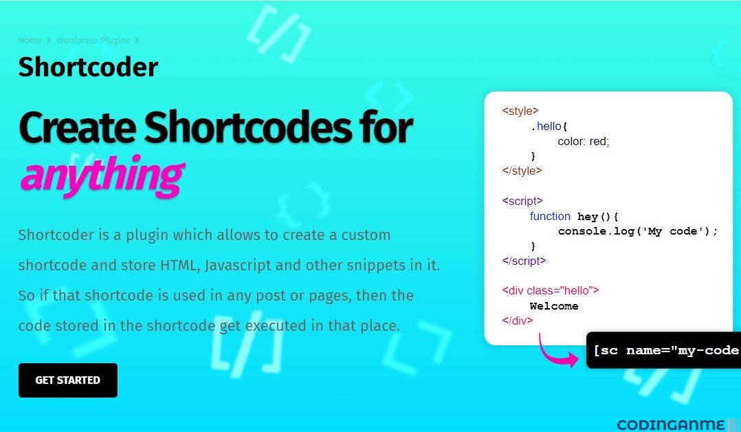 Shortcoder Pro + Woocommerce Intergration