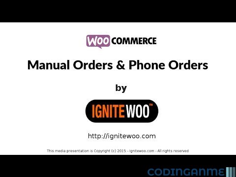 WooCommerce Phone Orders & Manual Orders