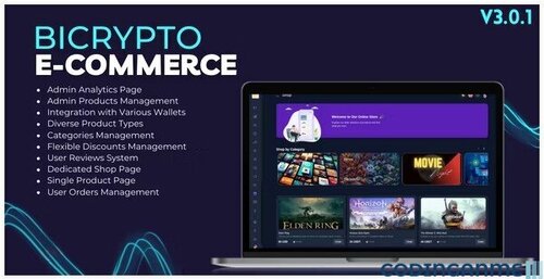 More information about "Ecommerce Addon for Bicrypto - Digital Products, Wishlist, Licenses"