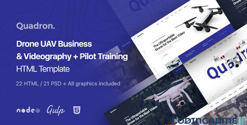 More information about "Quadron Drone UAV Business & Videography HTML Template"