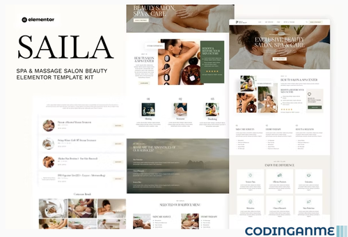 More information about "Saila - Spa & Massage Salon Beauty Elementor Template Kit"