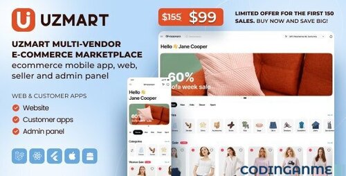 More information about "UzMart Multi-Vendor E-commerce Marketplace"