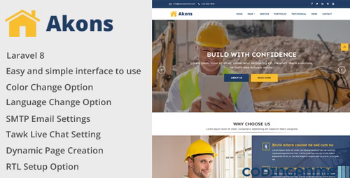 More information about "Akons - Building and Construction Website CMS"