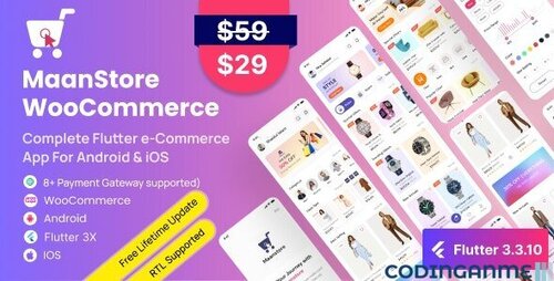 More information about "MaanStore - Flutter eCommerce Full App ( Android & iOS )"