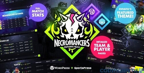 More information about "Necromancers - eSports & Gaming Team WordPress Theme"