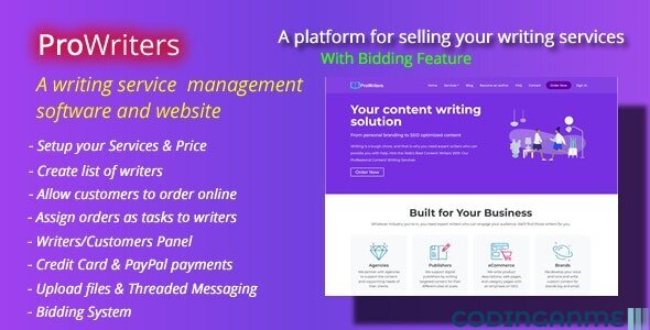 More information about "ProWriters - Sell writing services online"