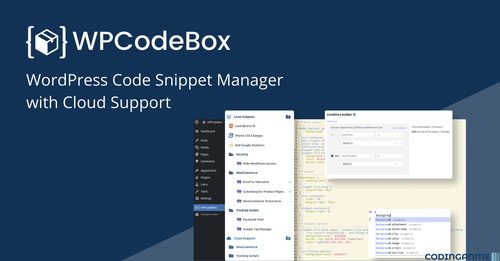 More information about "WPCodeBox 2 - WordPress Code Snippet Manager"