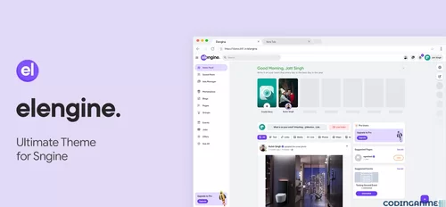More information about "Elengine Theme for Sngine"