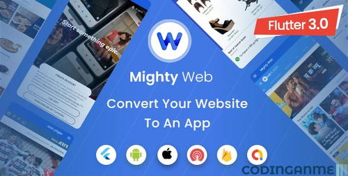 More information about "MightyWeb Webview: Web to App Convertor(Flutter + Admin Panel)"