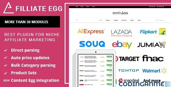 Affiliate Egg - Niche Affiliate Marketing Wordpress Plugin