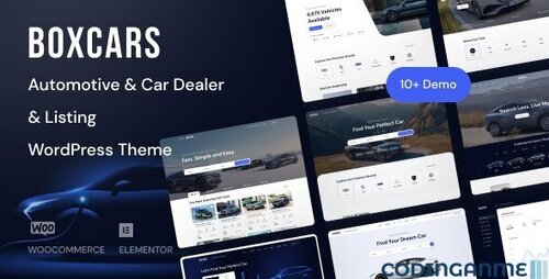 More information about "Boxcar - Automotive & Car Dealer WordPress Theme"