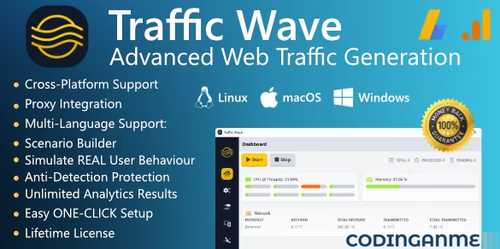 More information about "Traffic Wave | Advanced Cross-Platform Web Traffic Generation"