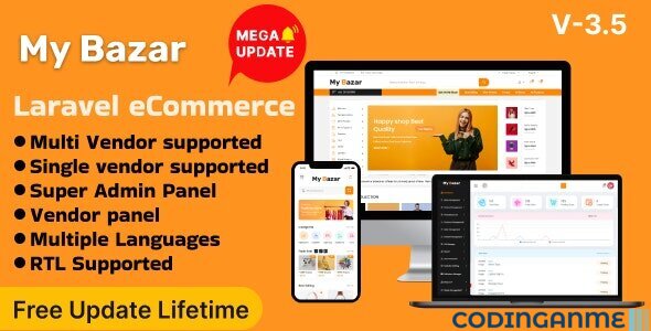 My Bazar- Single & Multivendor Laravel eCommerce Platform