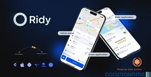 More information about "Ridy Taxi Applcation - Complete Taxi Solution with Admin Panel"