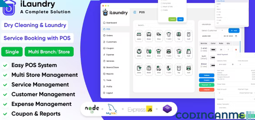 More information about "iLaundry : Dry Cleaning & Laundry Service Booking with POS | Single & Multi Branch Complete Solution"