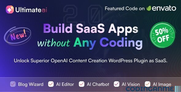 UltimateAI - OpenAI Content Generation WordPress App as SaaS