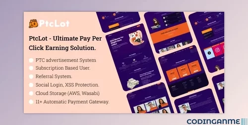 More information about "PtcLot - Ultimate Pay Per Click Earning Solution"