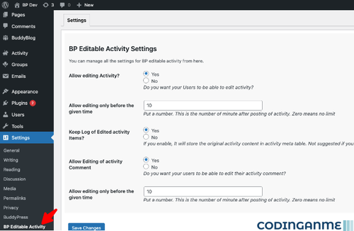 More information about "BuddyPress Editable Activity"