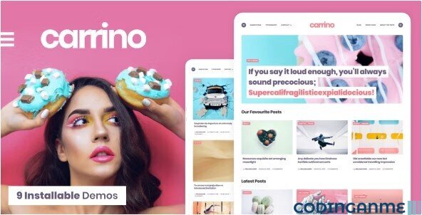 Carrino - An Exciting Gutenberg Blog Theme