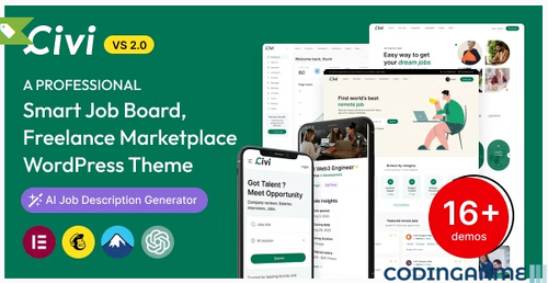 More information about "Civi - Job Board, Freelance Marketplace WordPress Theme"