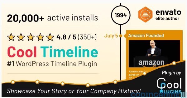 Cool Timeline Pro - Horizontal & Vertical Timeline Plugin For WordPress