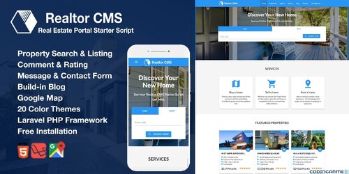 More information about "Realtor CMS Real Estate Listing Starter Script"