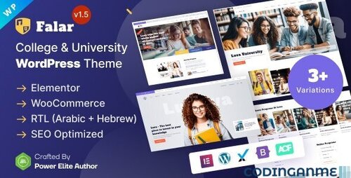 More information about "Falar - College University Elementor WordPress Theme"